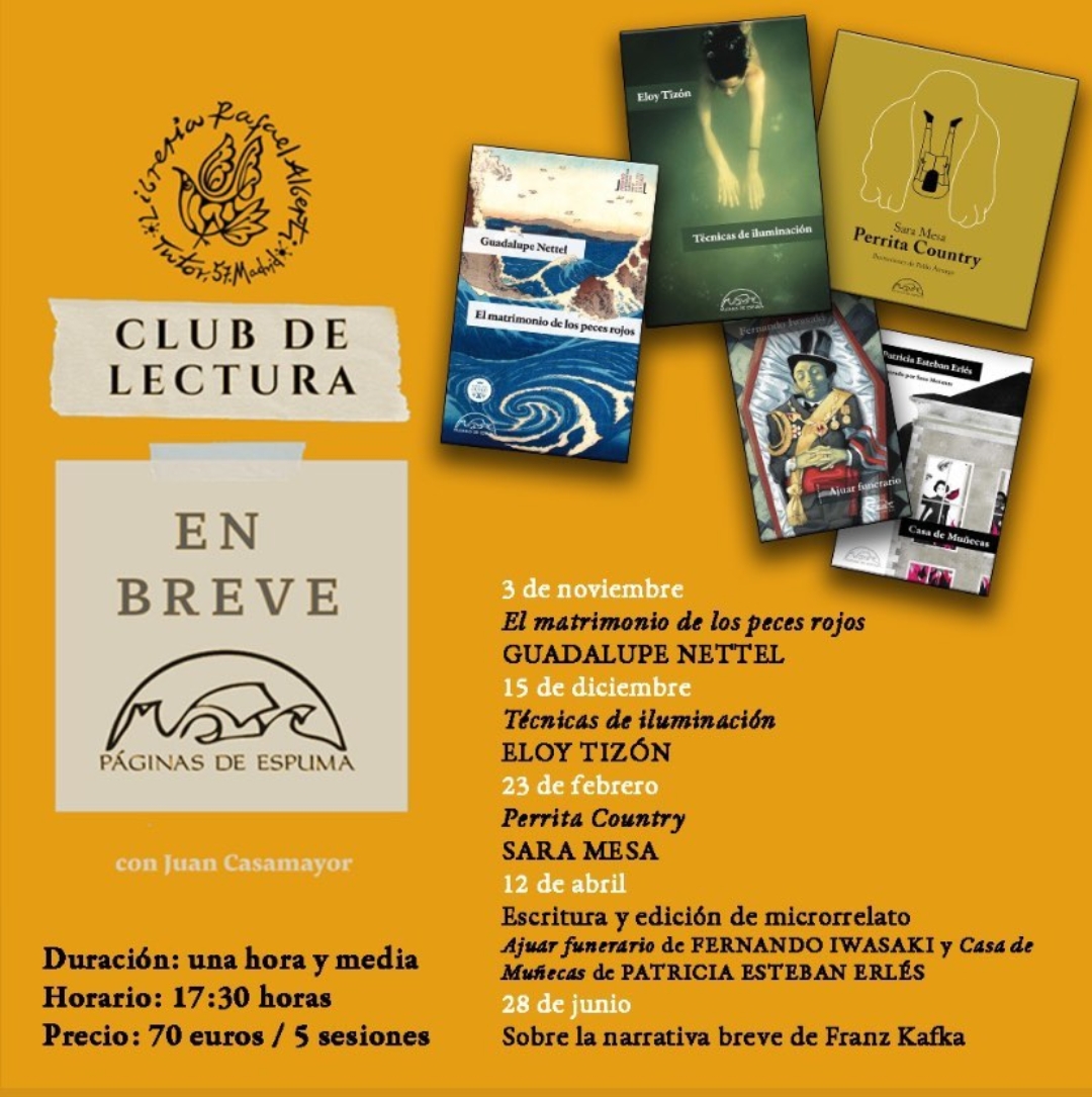 EN BREVE, Club de Lectura de Relato (Páginas de Espuma)