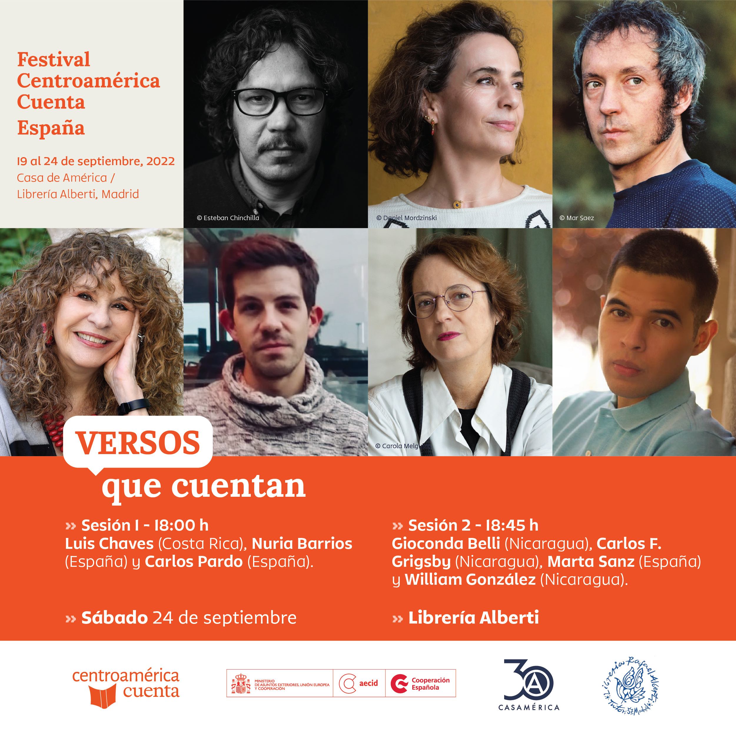 Versos que cuentan (Festival Centroamérica Cuenta España)