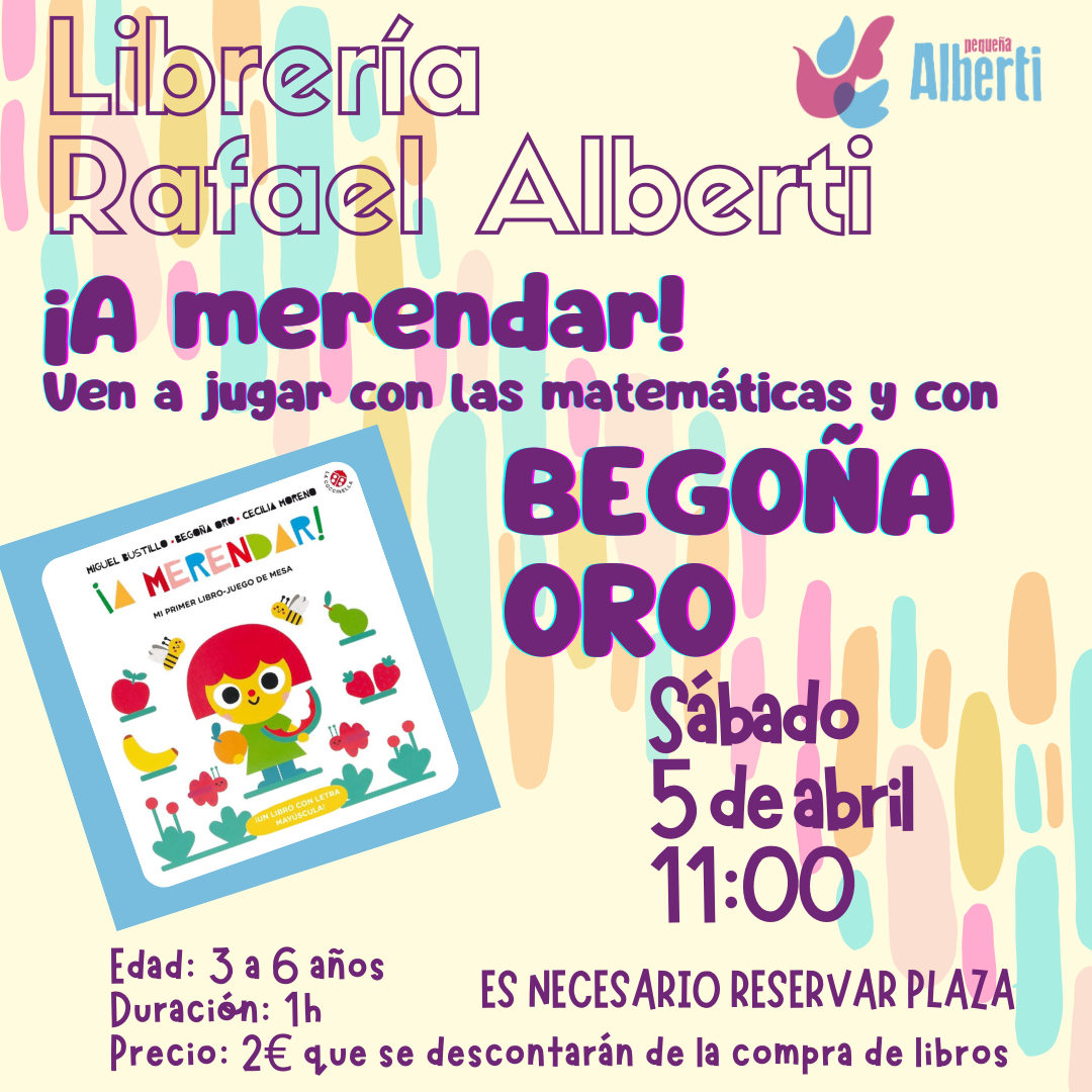 ¡A merendar! Mi primer libro-juego presentación jugona con BEGOÑA ORO