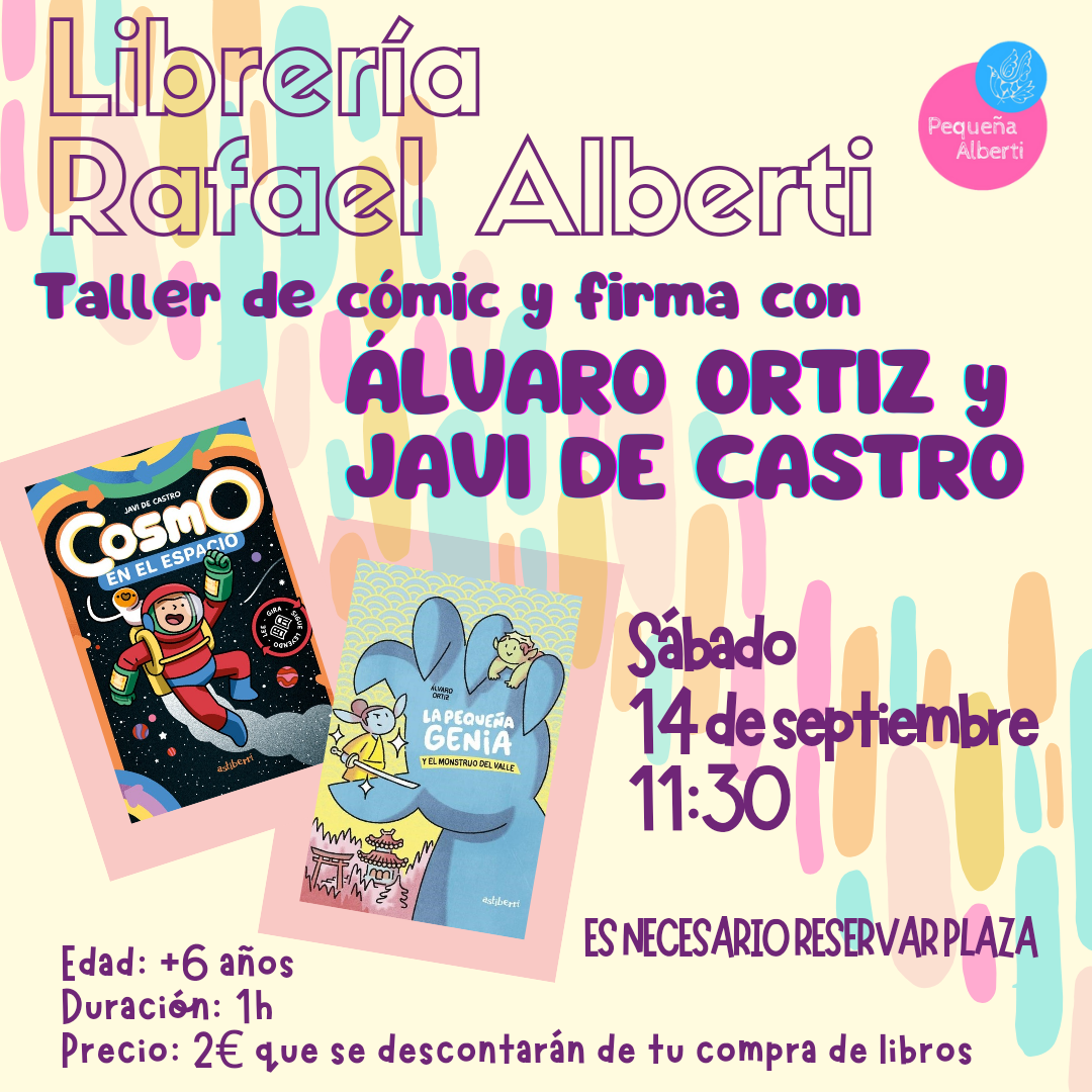 Taller de cómic con ÁLVARO ORTIZ y JAVI DE CASTRO (Astiberri)