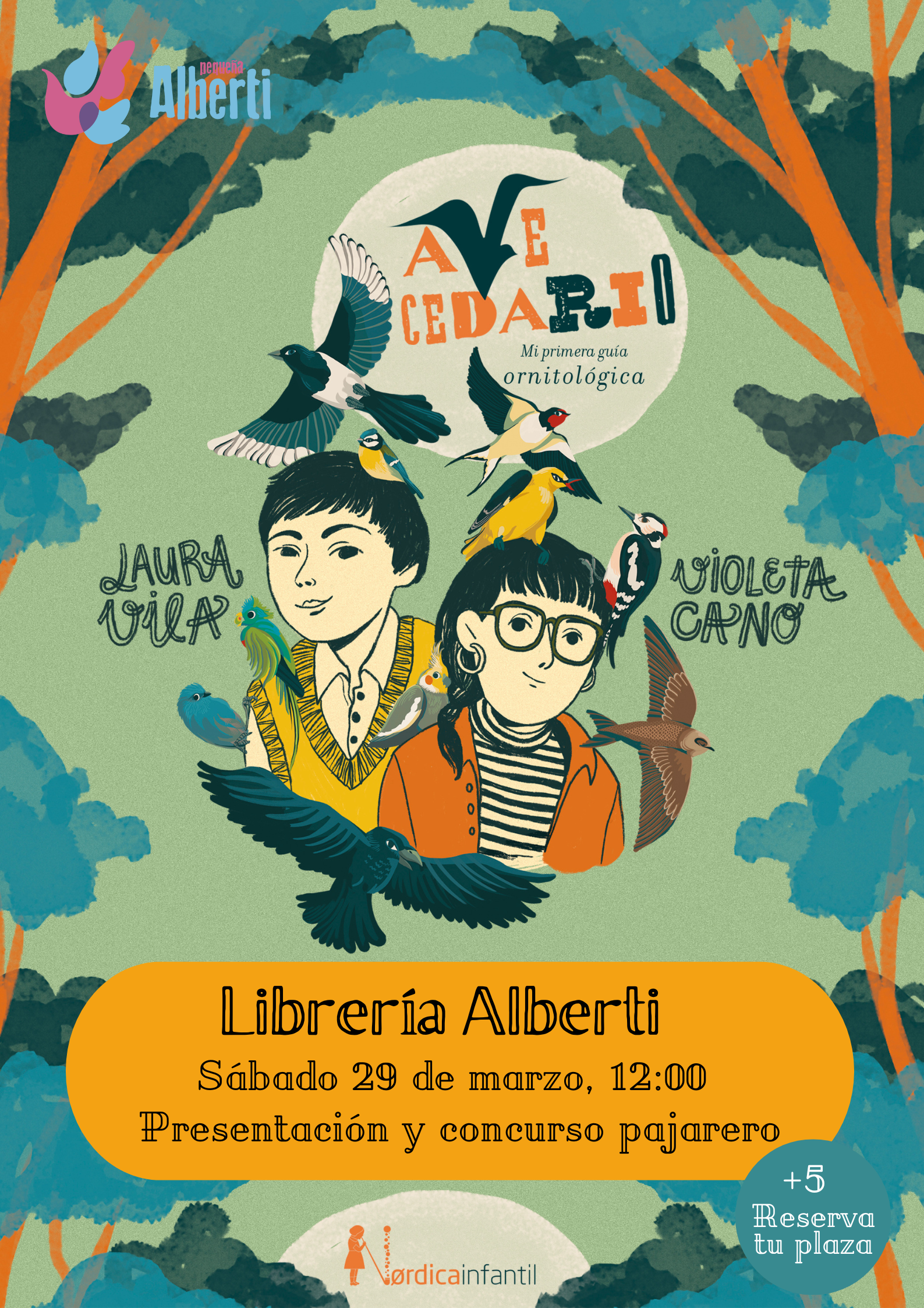 AVECEDARIO | Presentación y concurso pajarero con LAURA VILA y VIOLETA CANO