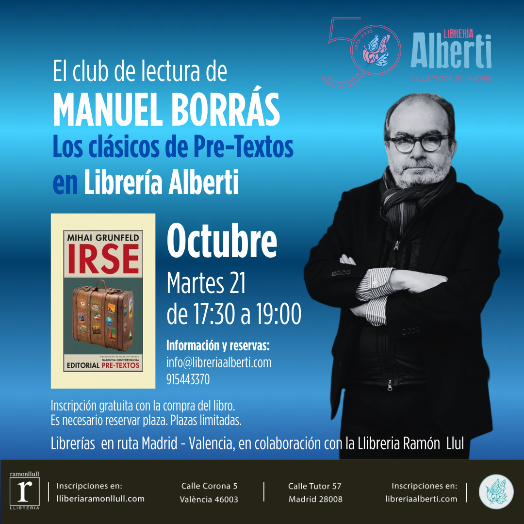 El Club de Lectura de MANUEL BORRÁS | Los clásicos de Pre-Textos (sesión 11)
