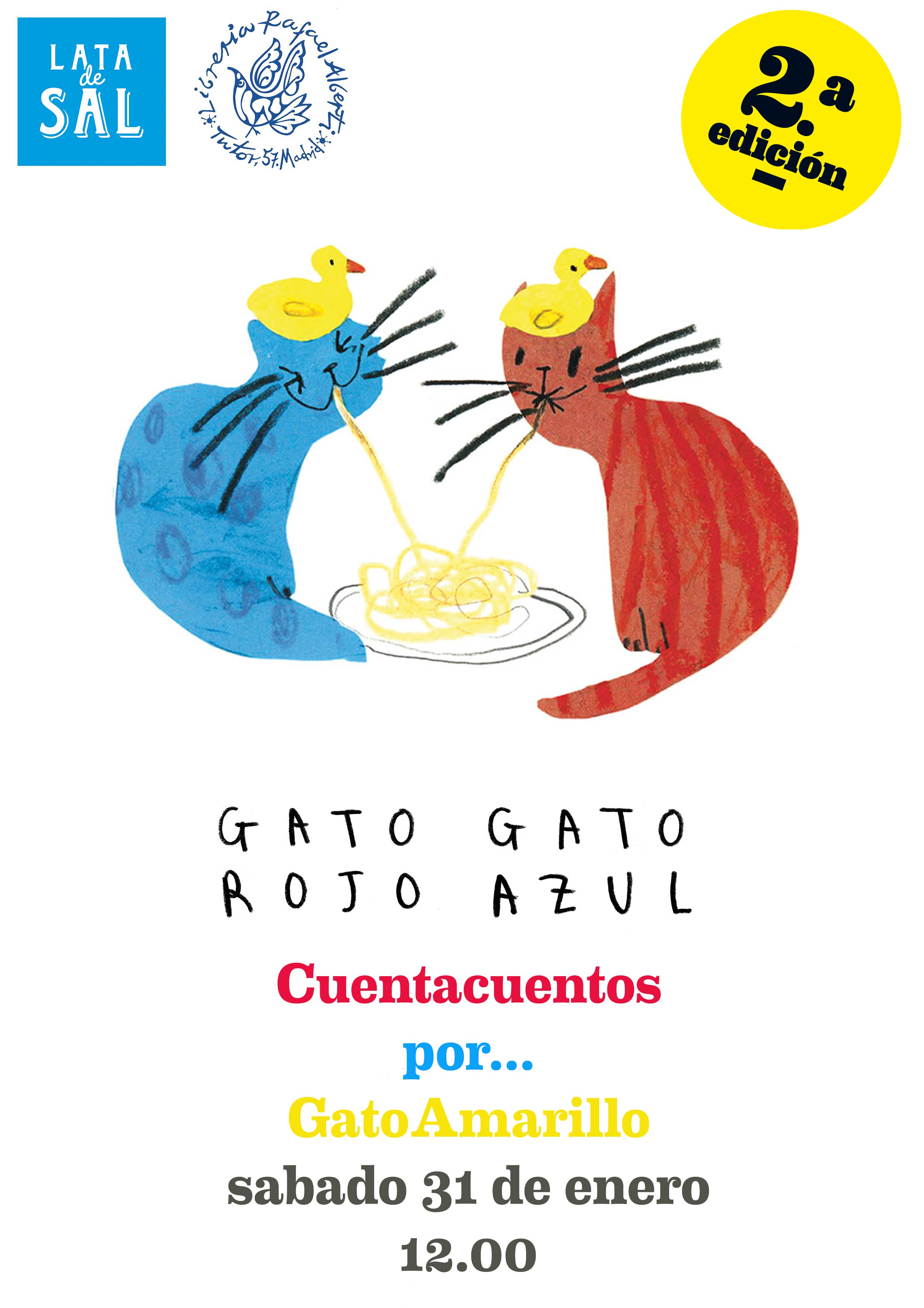 Cuentacuentos: Gato Rojo, Gato Azul