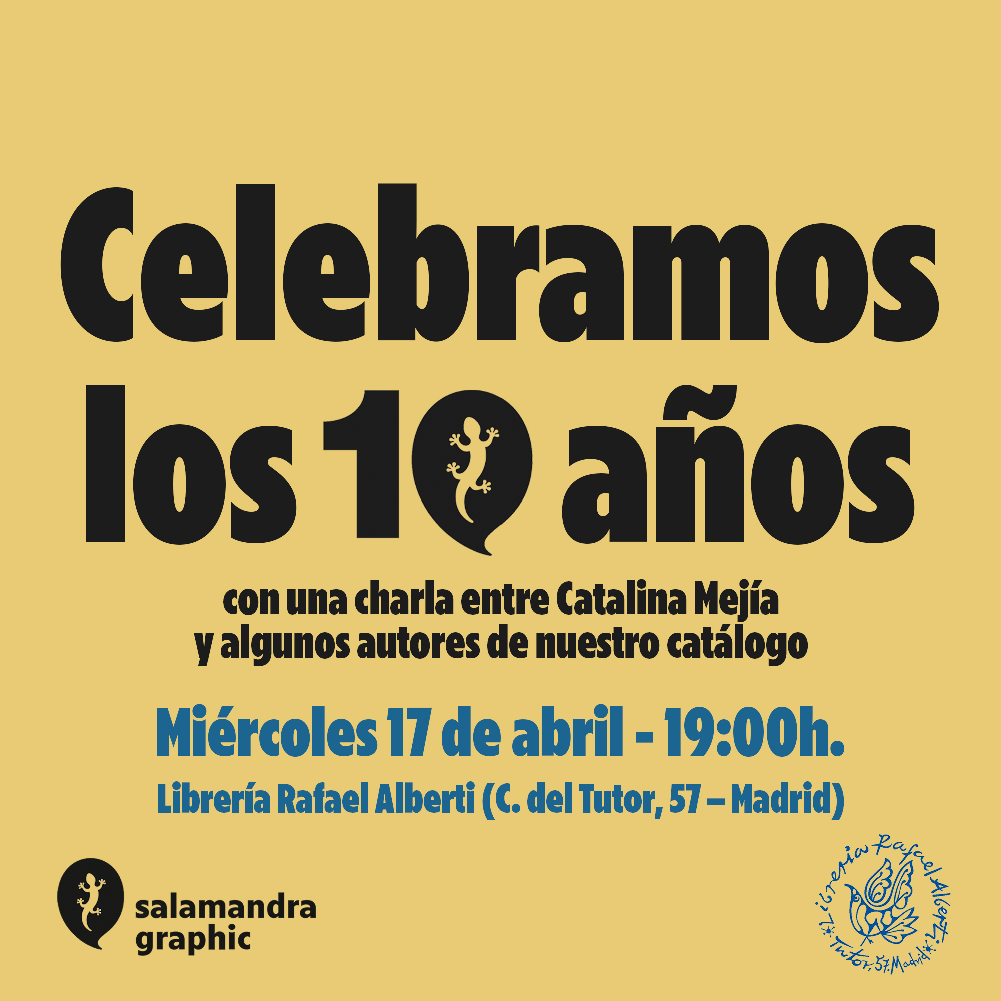 Celebramos los 10 AÑOS de SALAMANDRA GRAPHIC