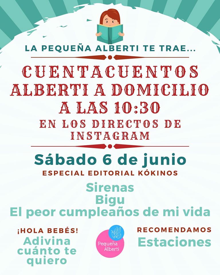 Cuentacuentos #AlbertiADomicilio | Especial Editorial Kókinos