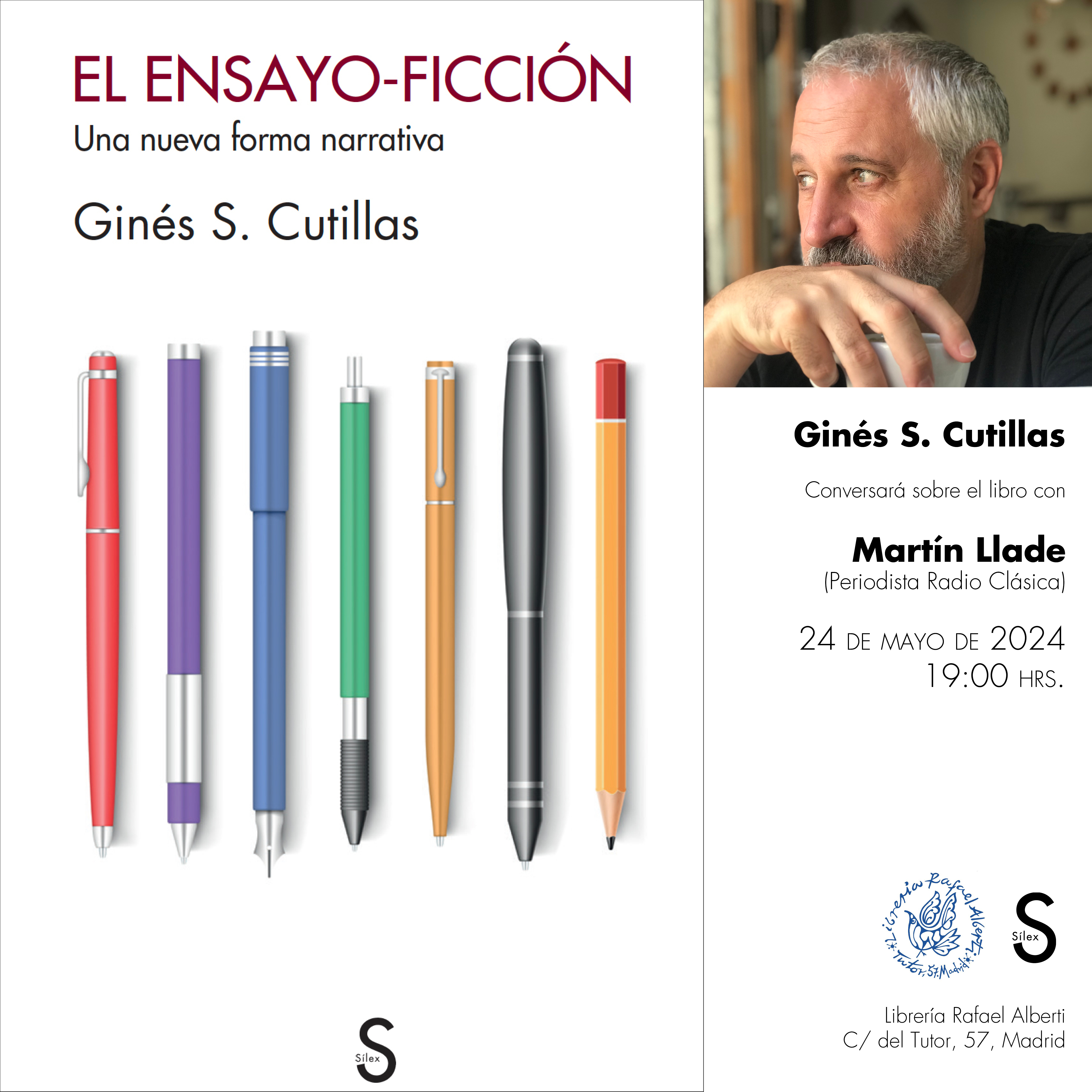 GINÉS S. CUTILLAS,  El ensayo-ficción. Una nueva forma narrativa (Sílex)