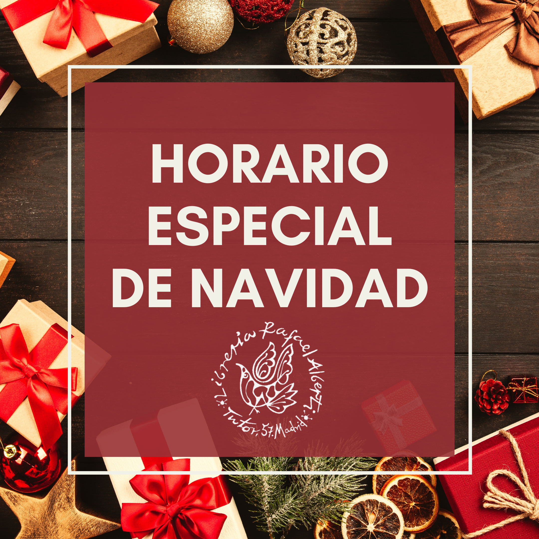 Horario especial de Navidad en Librería Alberti