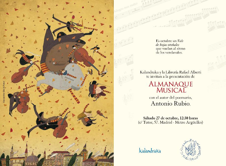 Antonio Rubio y El Almanaque Musical (Kalandraka)