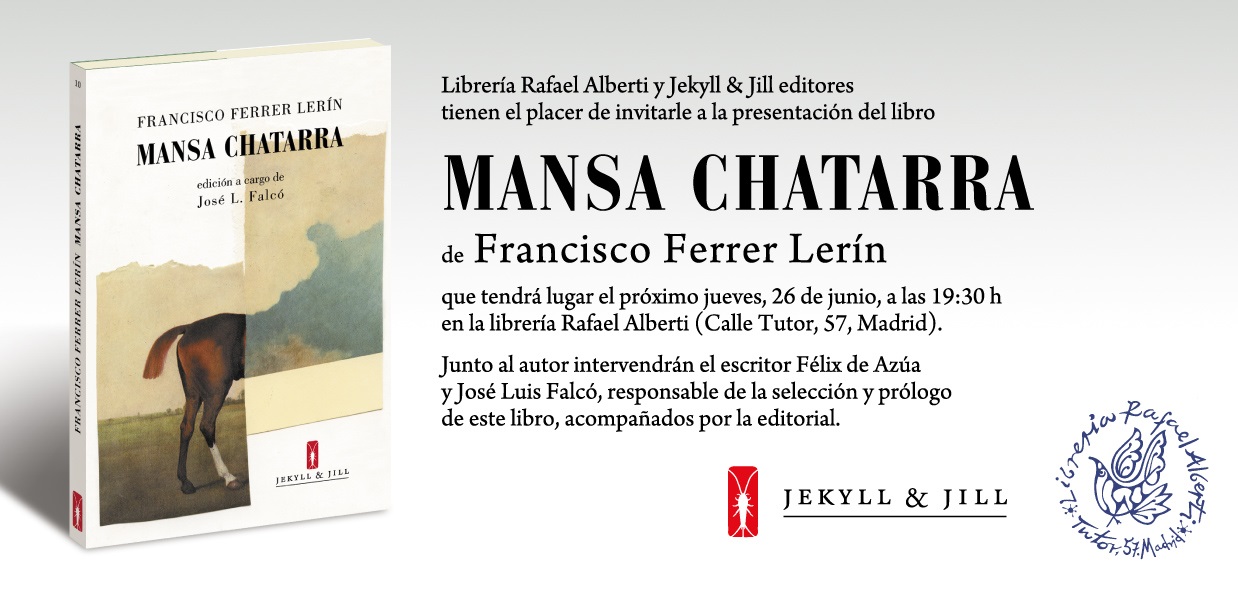 Francisco Ferrer Lerín. Mansa chatarra (Jekyll & Jill)