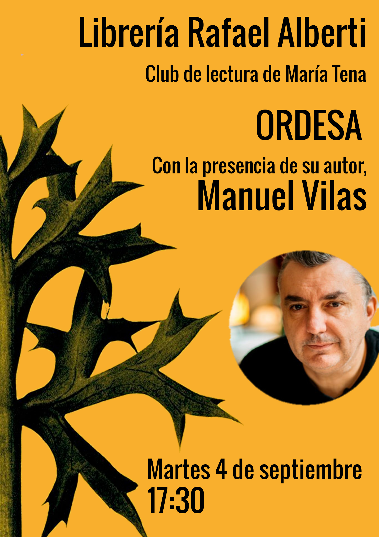 Club de lectura con María Tena. Ordesa, de Manuel Vilas