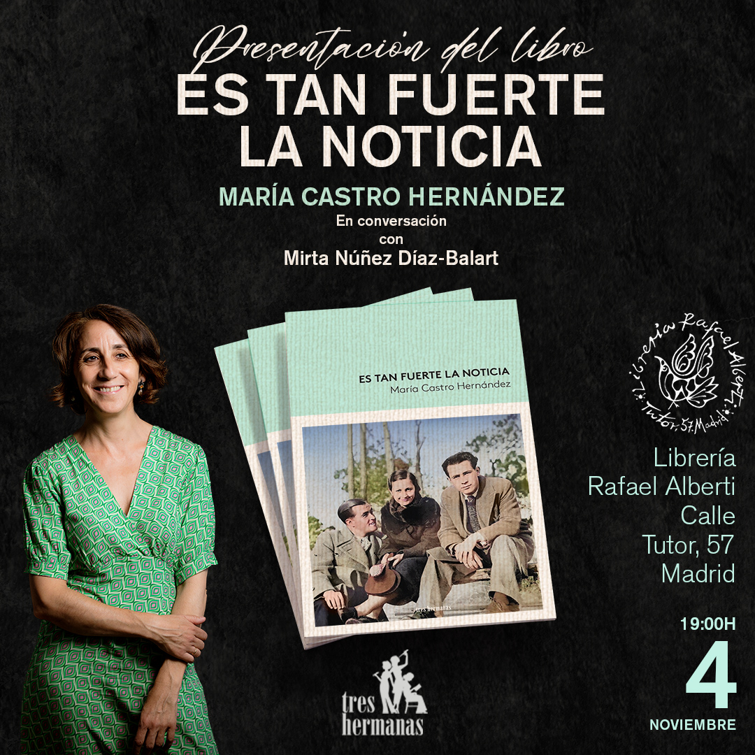MARÍA CASTRO, Es tan fuerte la noticia (Tres hermanas)