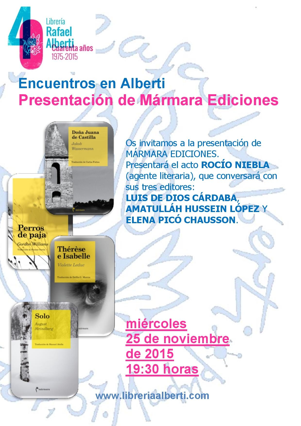 Presentación de Mármara Ediciones