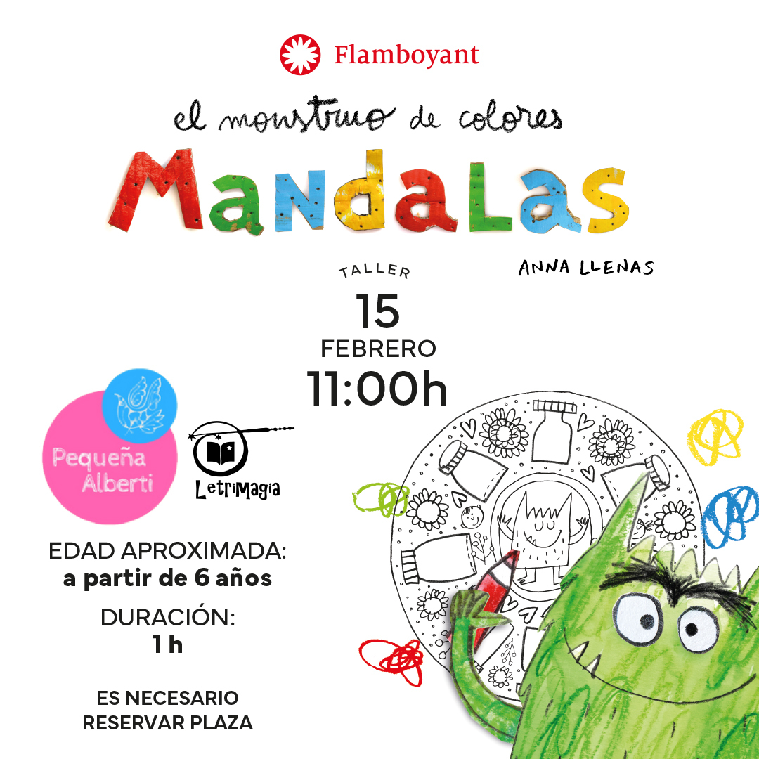 Taller de mandalas con EL MONSTRUO DE COLORES