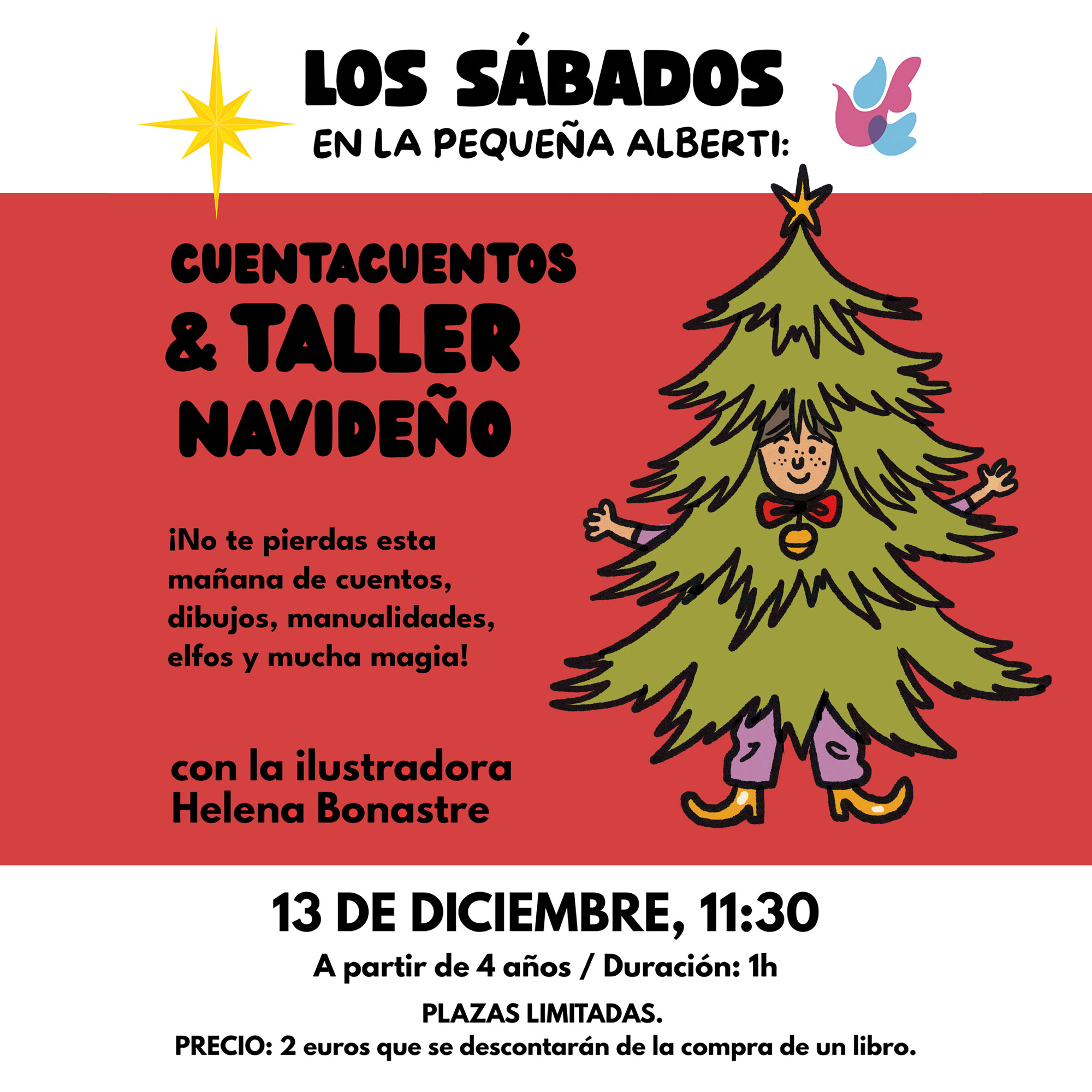 Cuentacuentos y taller navideño