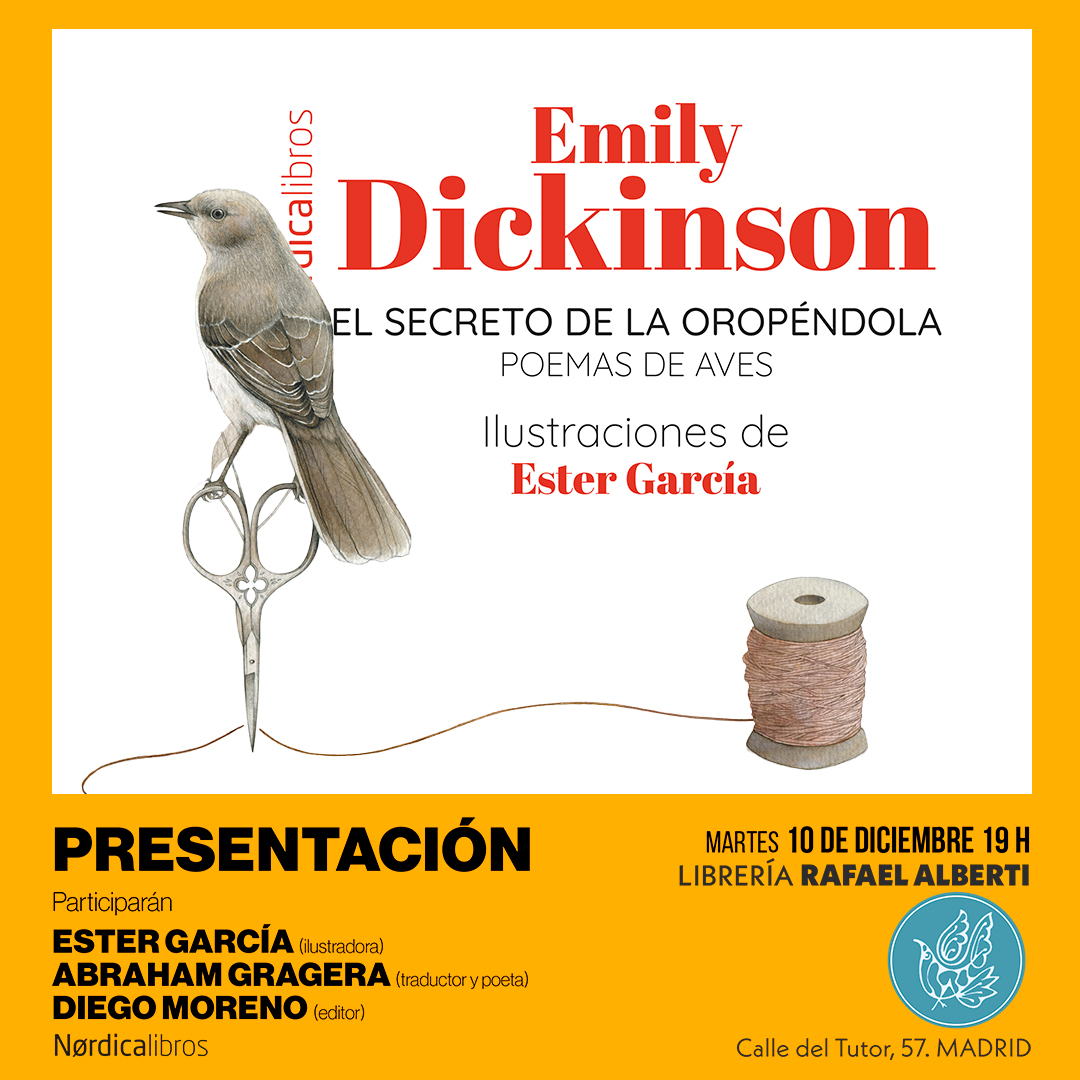 EMILY DICKINSON, El secreto de la oropéndola. Poemas de aves (Nórdica)