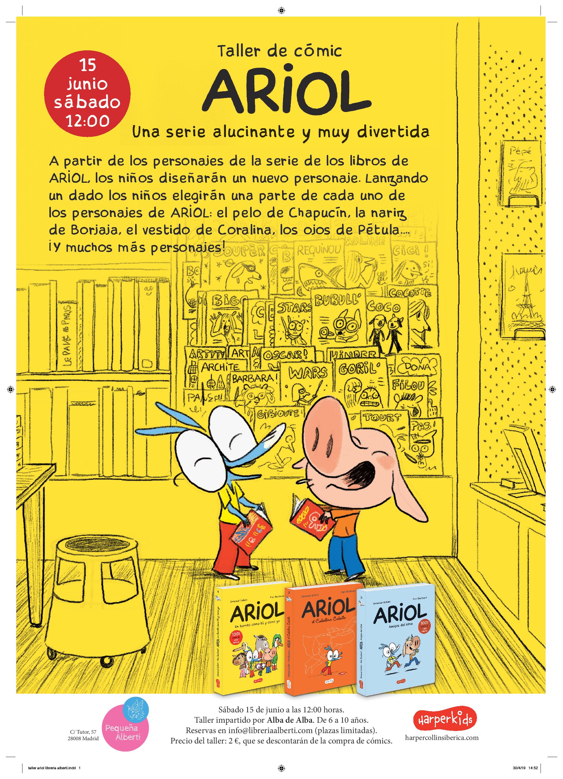 TALLER DE CÓMIC con Ariol (Harperkids)