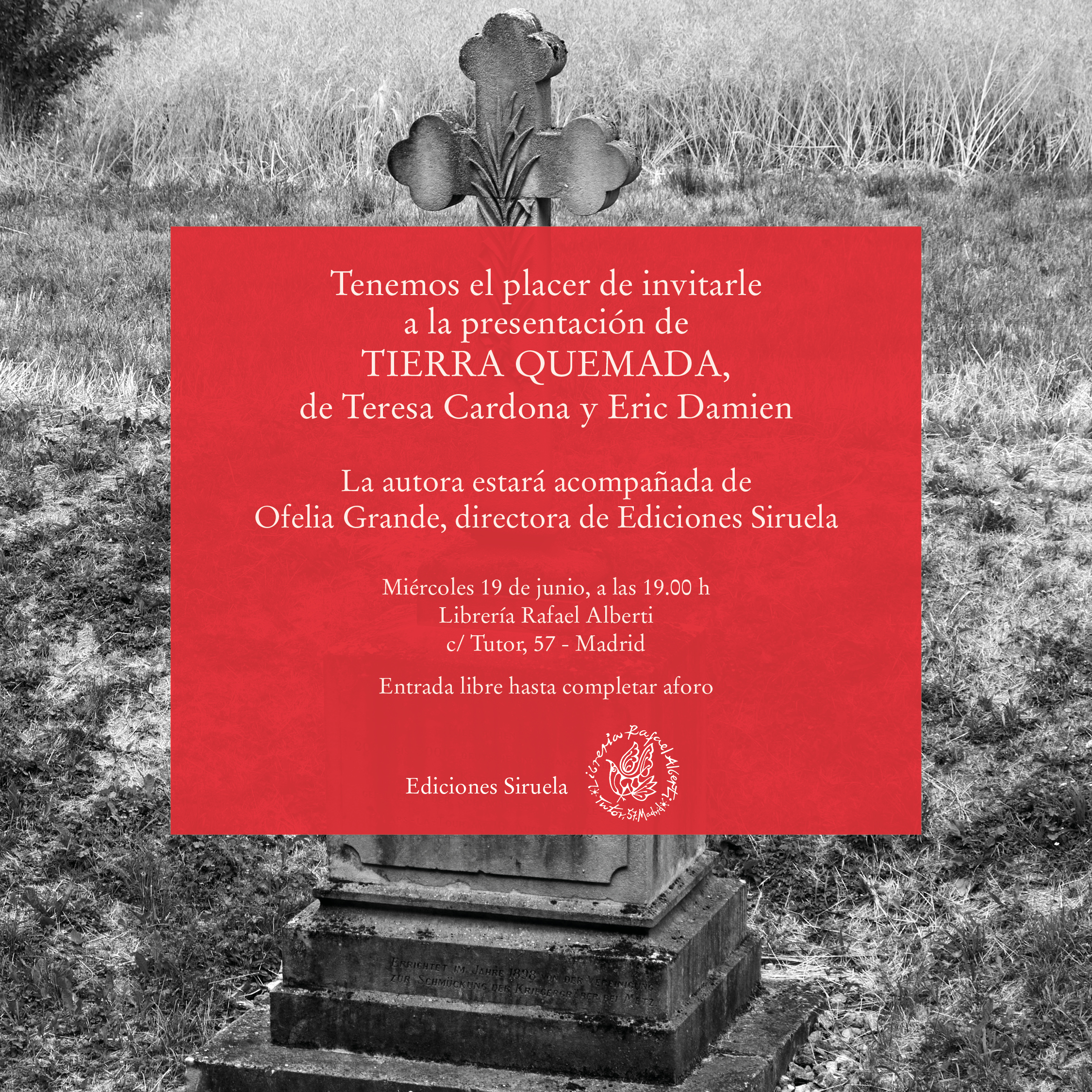 TERESA CARDONA y ERIC DAMIEN, Tierra quemada (Siruela)