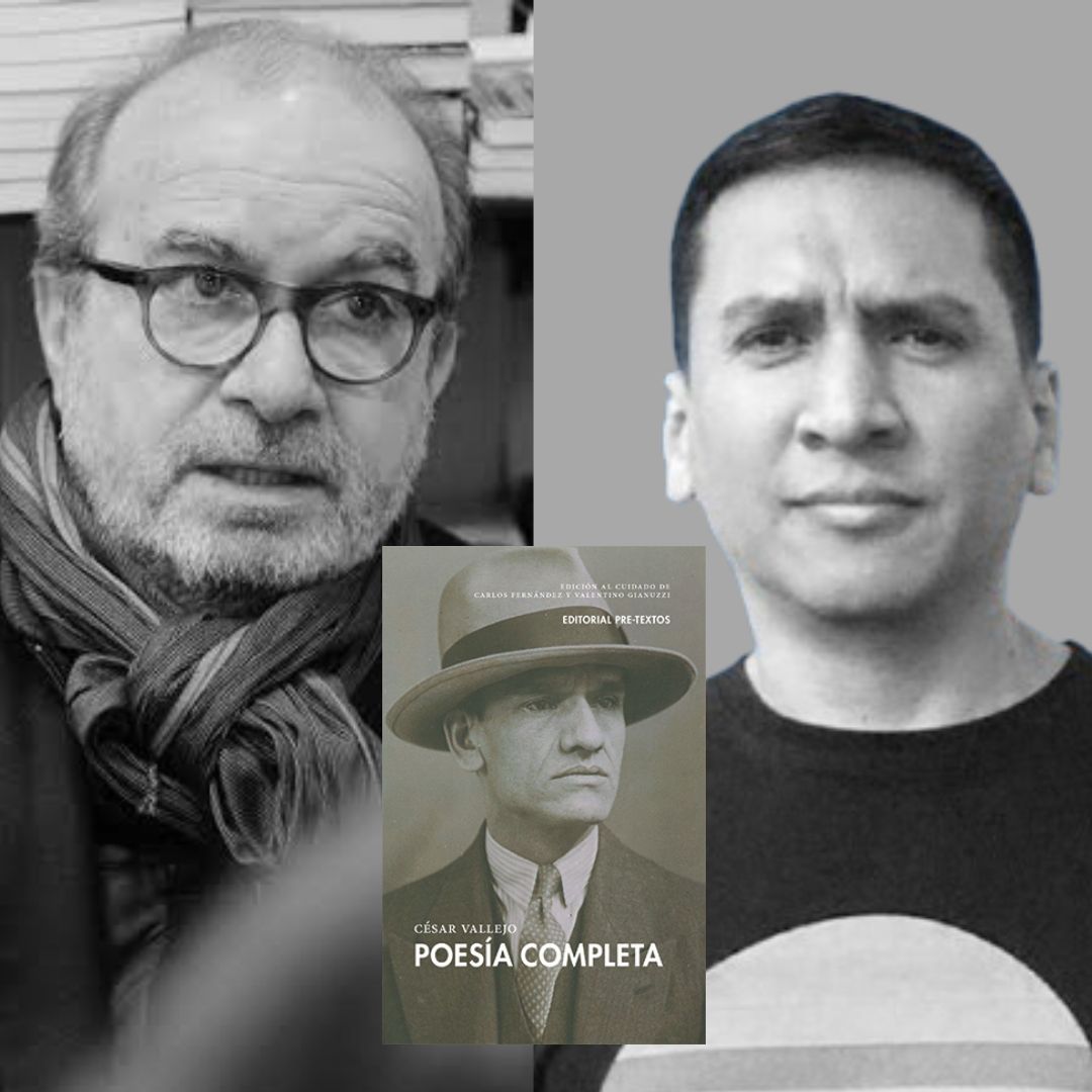 VALENTINO GIANUZZI y MANUEL BORRÁS presentan Poesía completa de CÉSAR VALLEJO (Pre-textos)