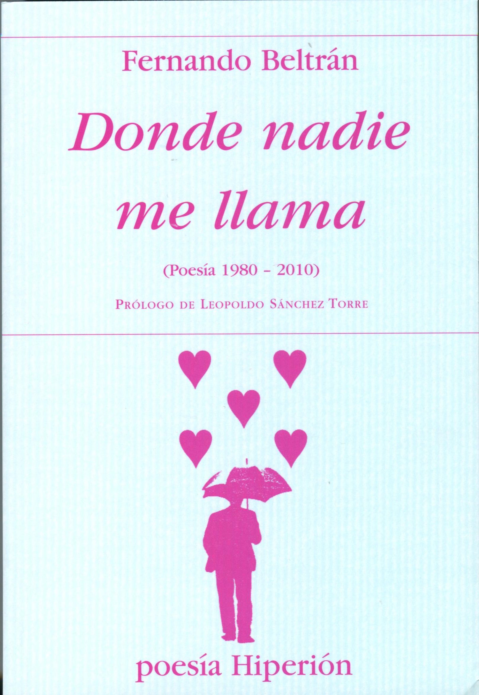 Donde Nadie Me Llama (Poesía 1980-2010)