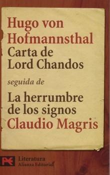 Carta a Lord Chandos Seguida de la Herrumbre de los Signos