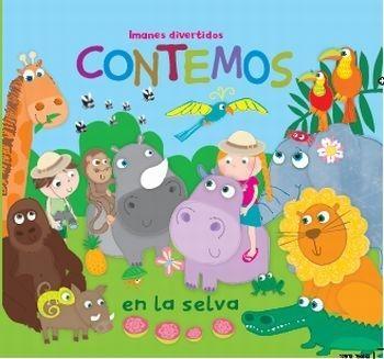 Contemos en la selva. Imanes divertidos. 