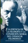 Esencia de la filosofía y la condición moral del conocer filosófico, La