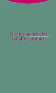 REFERENCIA DE LOS NOMBRES PROPIOS, LA