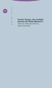 NOMBRES SECRETOS DE WALTER BENJAMIN.
