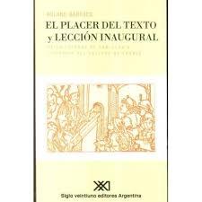 El placer del texto y lección Inaugural