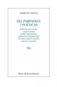Del Parpadeo: 7 Poéticas "Miguel Casado, García Valdés, Carlos Piera, Jose Miguel Ullán, Pedro Provencio, Ildefonso Rodríguez". Del Parpadeo: 7 Poéticas "Miguel Casado, García Valdés, Carlos Piera, Jose Miguel Ullán, Pedro Provencio, Ildefonso Rodríguez".