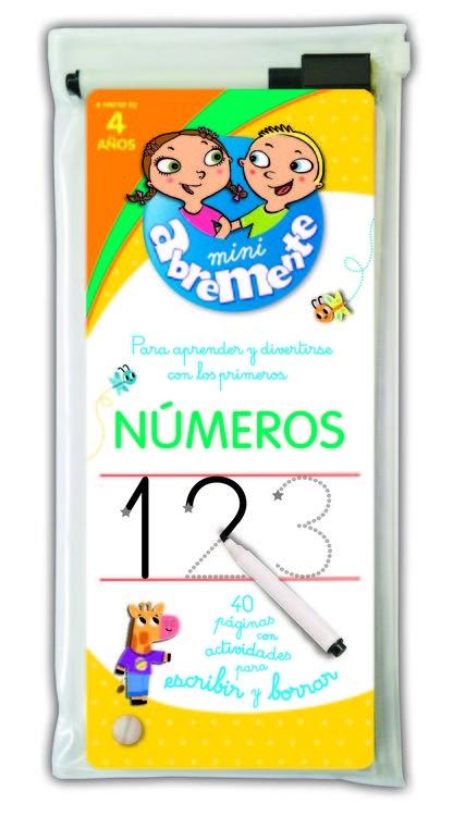 Números: mini abremente para escribir y borrar "A partir de 4 años"