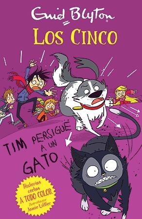 Tim persigue a un gato "Los Cinco". 