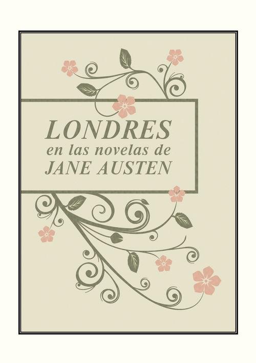 Mapa del Londres en las Novelas de Jane Austen "Aventuras Literarias. Formato Despegable de 70*100"
