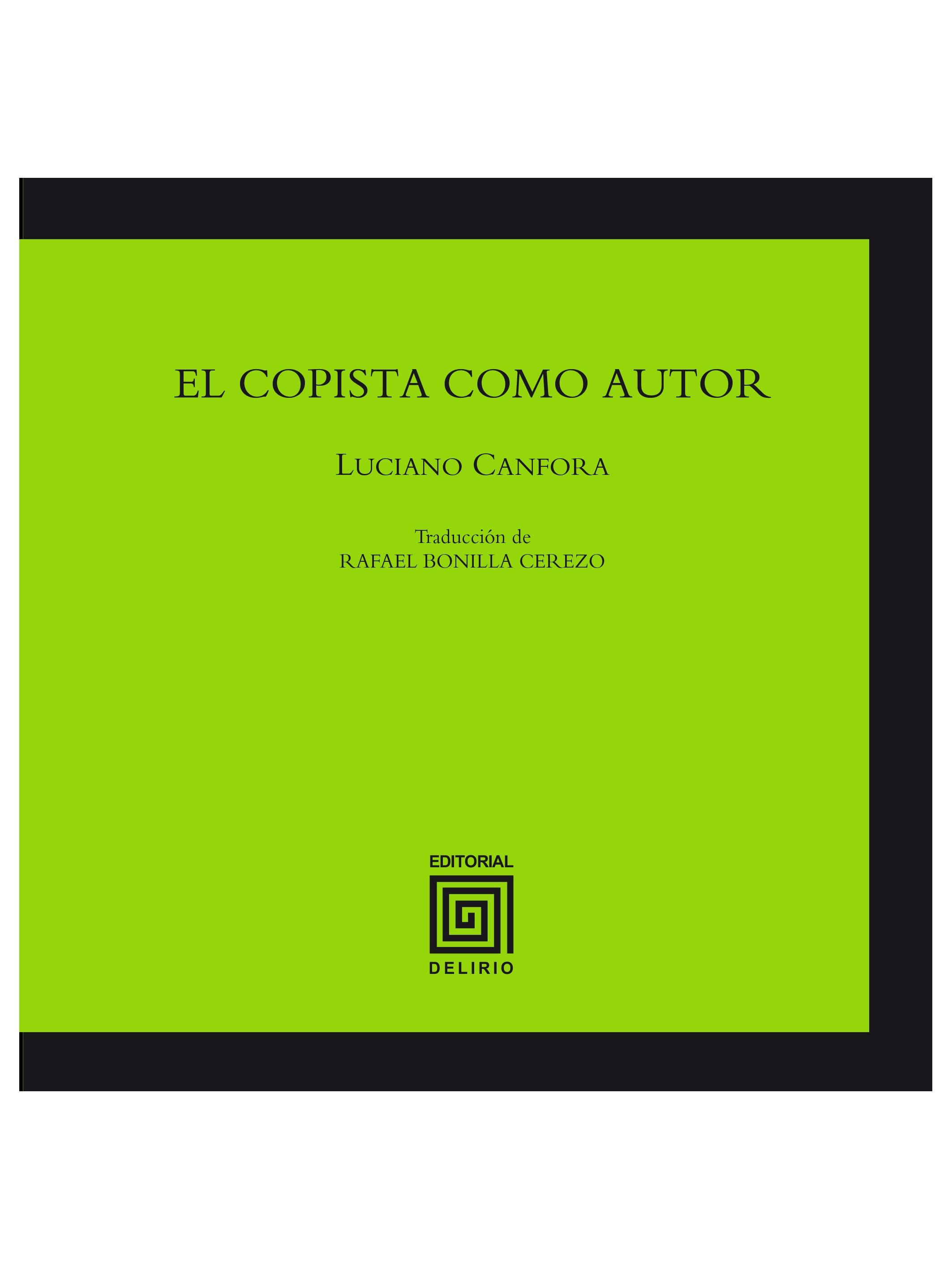 El Copista como Autor