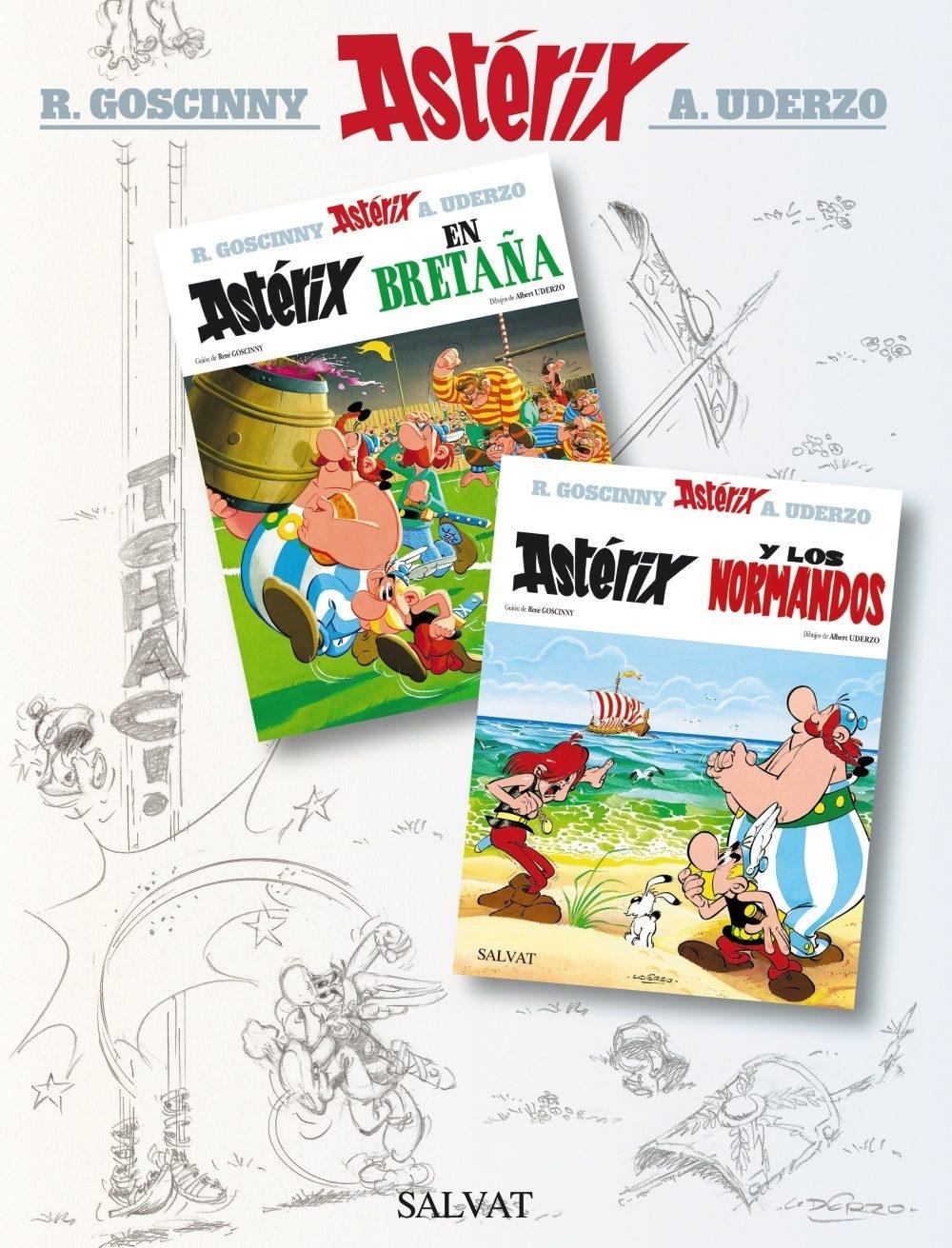 Astérix en Bretaña y Astérix y los Normandos. Álbum Doble "Los Dos Álbumes que Han Inspirado la Película 'Astérix y Obélix al Servicio de su Majestad'". 