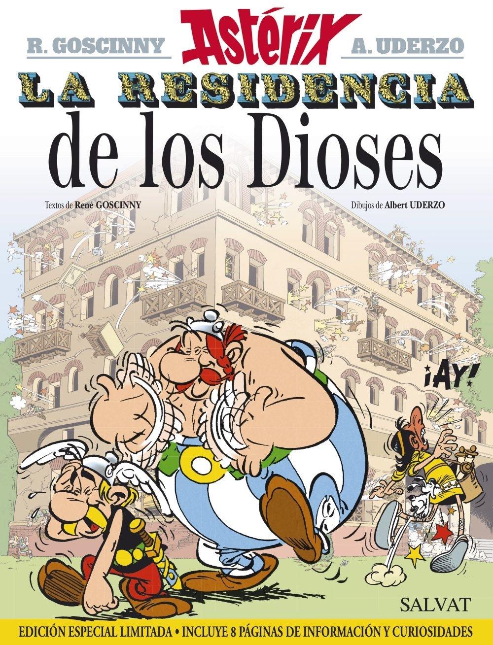 La Residencia de los Dioses.  "Astérix 17. Edición Especial Limitada. Incluye 8 Páginas de Información y Curiosidades"