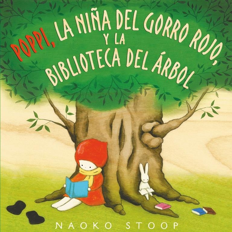 Poppi, la Niña del Gorro Rojo, y la Biblioteca del Árbol. 