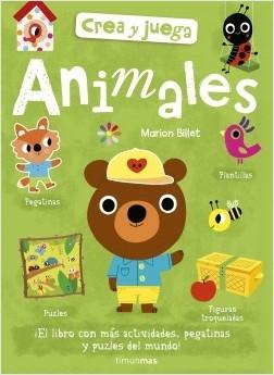 Animales "Crea y juega (Plantillas, pegatinas, figuras troqueladas, puzzles)"