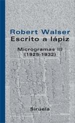 ESCRITO A LÁPIZ "MICROGRAMAS III (1925-1932)". 