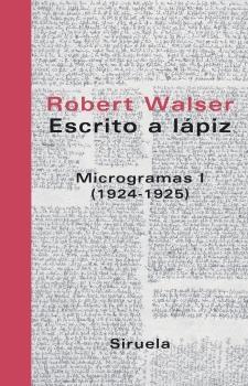 ESCRITO A LÁPIZ "Microgramas I (1924-1925)"