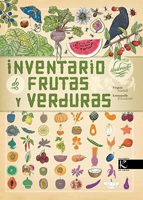Inventario ilustrado de frutas y verduras. 