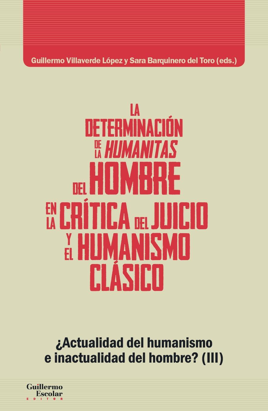 La Determinación de la Humanitas del Hombre en la Crítica del Juicio y en el Hum. 
