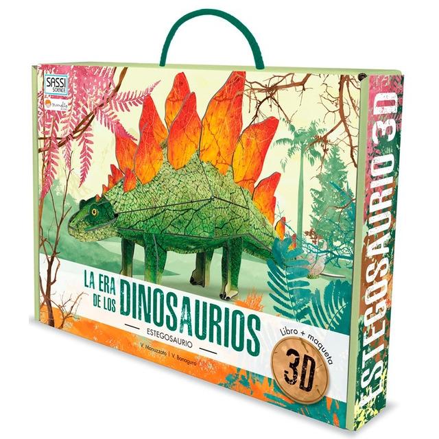 La Era de los Dinosaurios | Libro + Maqueta 3d "Estegosaurio"