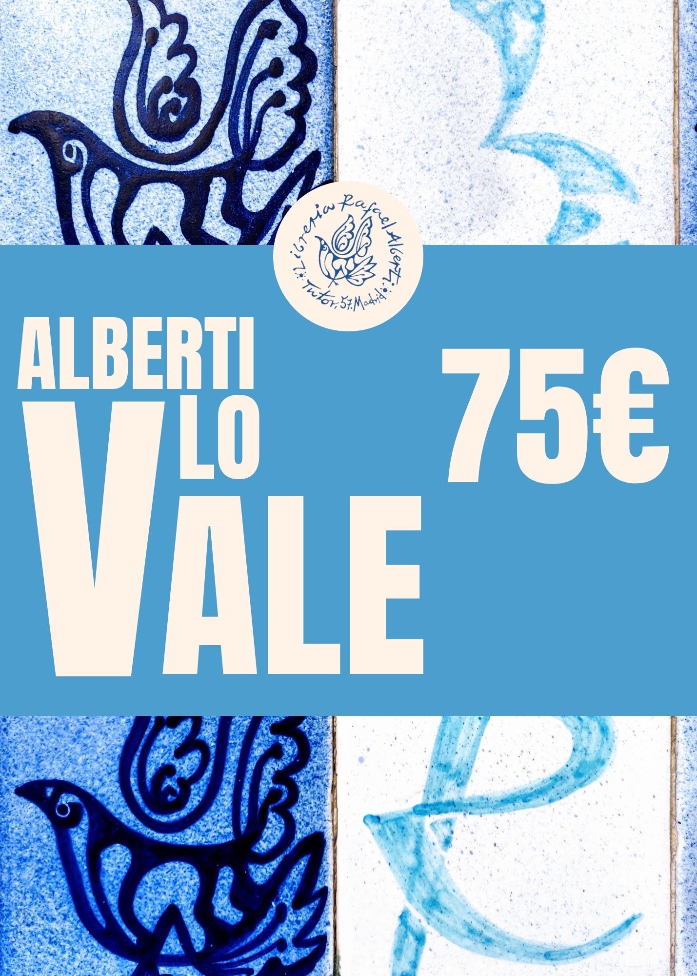 Tarjeta Regalo ALBERTI LO VALE 75 EUROS. Tarjeta Regalo ALBERTI LO VALE 75 EUROS.