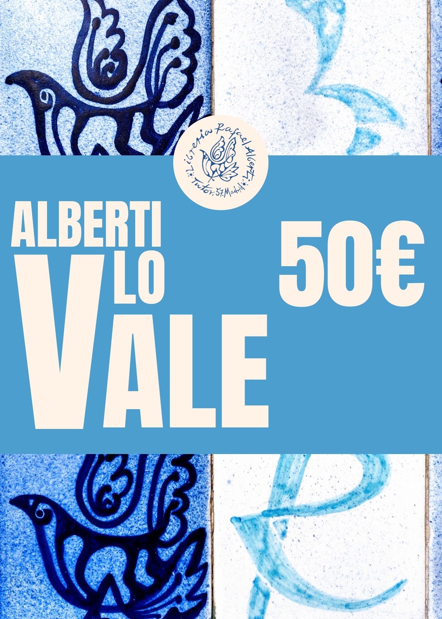 Tarjeta Regalo   ALBERTI  LO VALE  50 EUROS