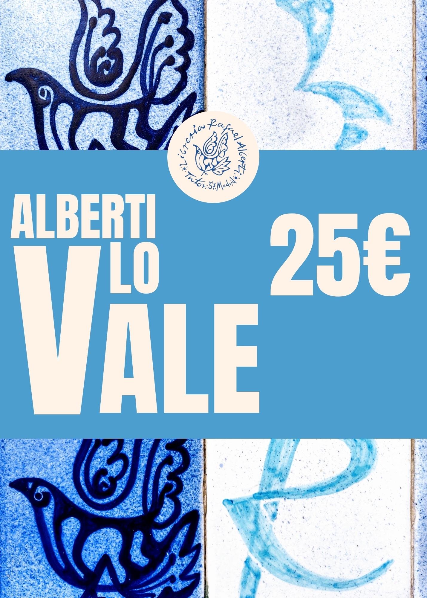 Tarjeta Regalo   ALBERTI  LO VALE  25 EUROS. 