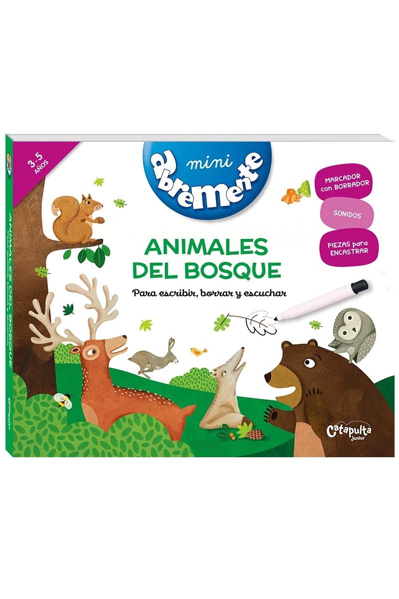 Abremente - Animales del bosque "Para escribir, borrar y escuchar"