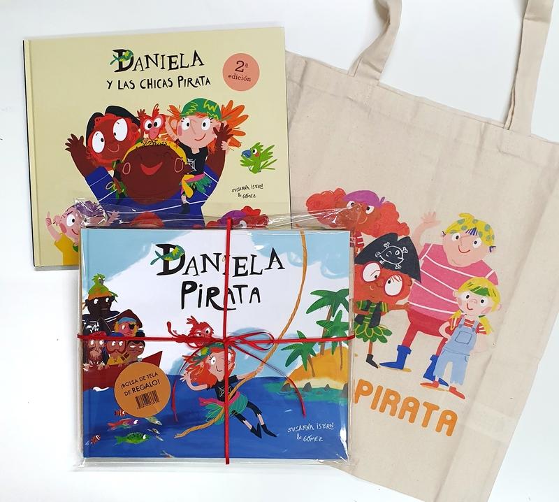 Pack Daniela Pirata con bolsa de regalo "Daniela Pirata + Daniela y las chicas pirata"