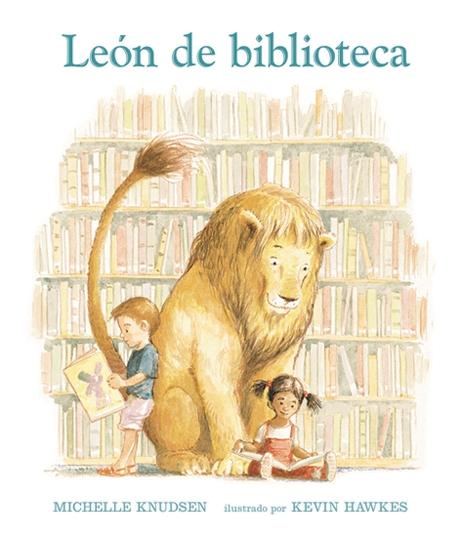 León de biblioteca. 