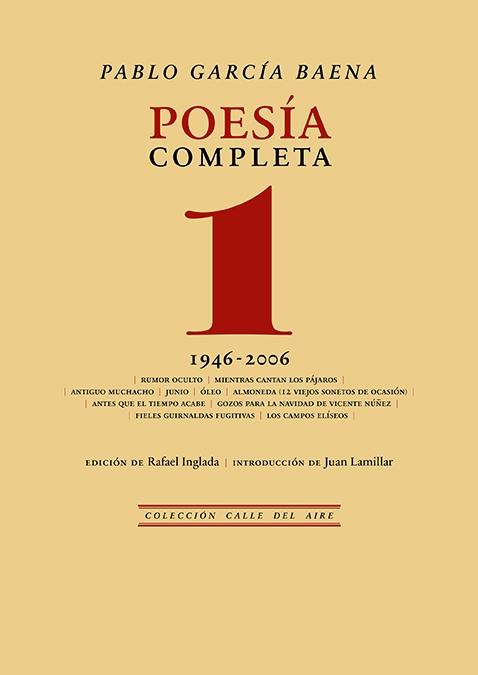 Poesía completa, 1 "1946-2006". 